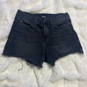 HUDSON gracie comic city black jean shorts